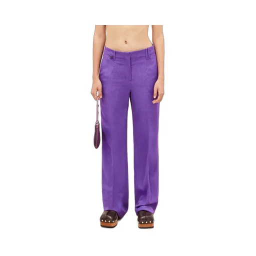 Mid-Rise Straight-Leg Trousers