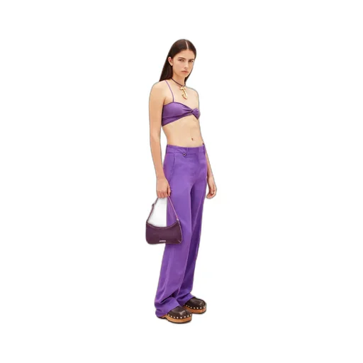 Mid-Rise Straight-Leg Trousers