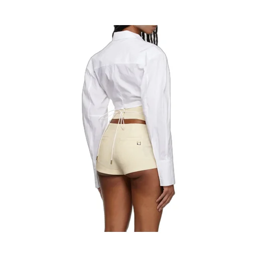 Long-Sleeve Crop Shirt