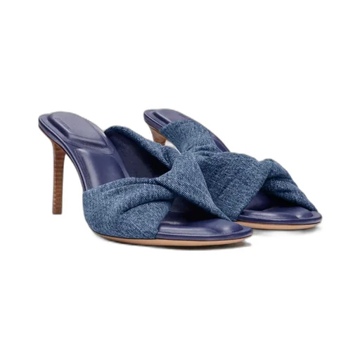 Twist Open Toe Mules