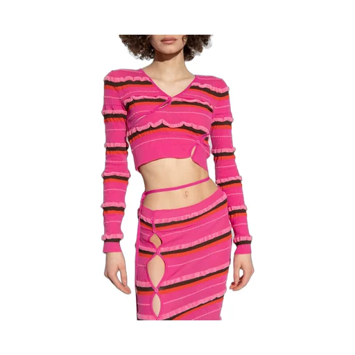 Striped Cropped Top
