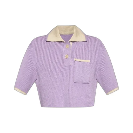Le Polo Ribbed Knit Top