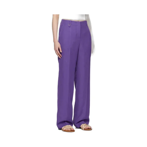 Mid-Rise Straight-Leg Trousers