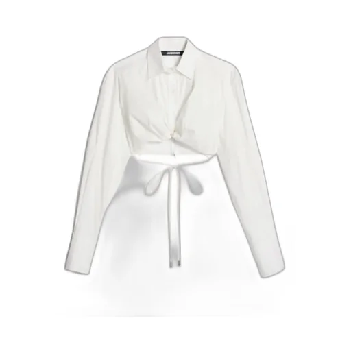 Long-Sleeve Crop Shirt