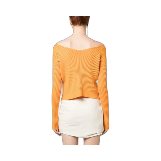 Logo-Plaque Ribbed-Knit Cardigan