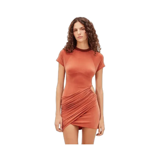 La Robe Espelho Cut-Out Draped Minidress
