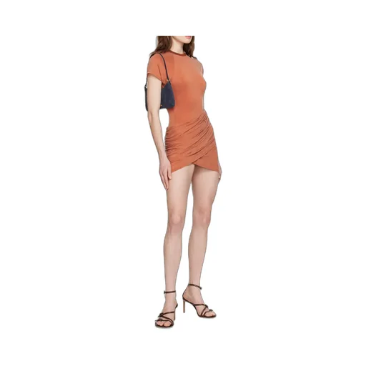 La Robe Espelho Cut-Out Draped Minidress