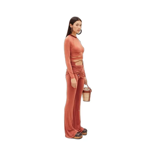 Knotted Cut-Out Cropped Top