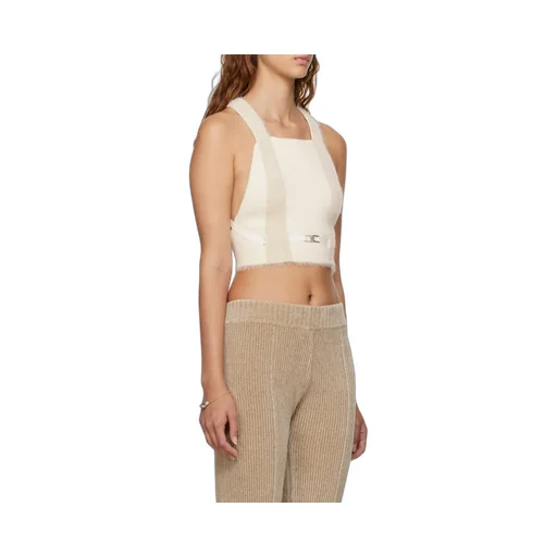 Cropped Knitted Tank Top