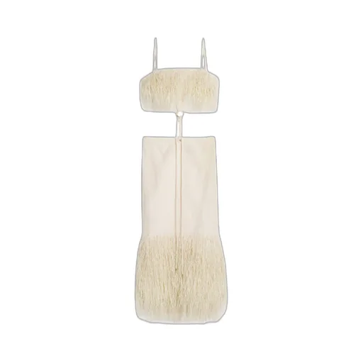 La Robe Raphia Cut-Out Open Back Midi Dress