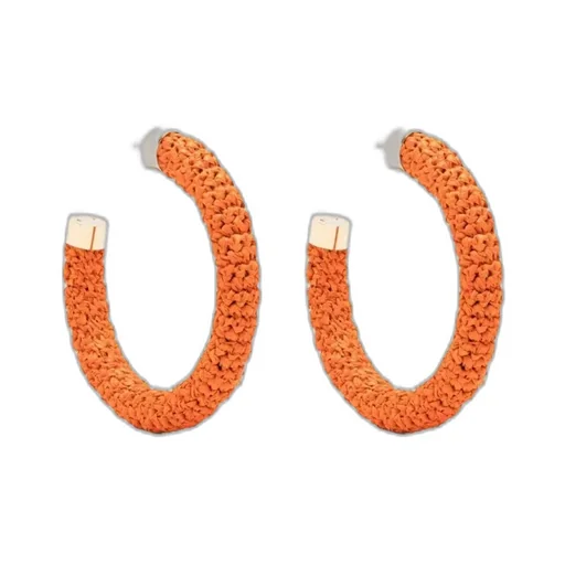 Les CrÉOles Raphia Hoop Earrings