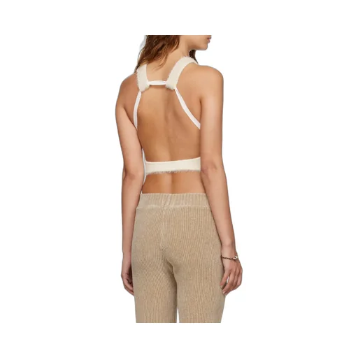 Cropped Knitted Tank Top