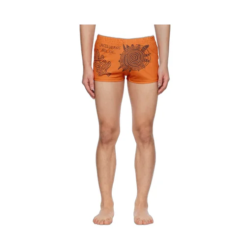 Graphic Printed Swimming Shorts