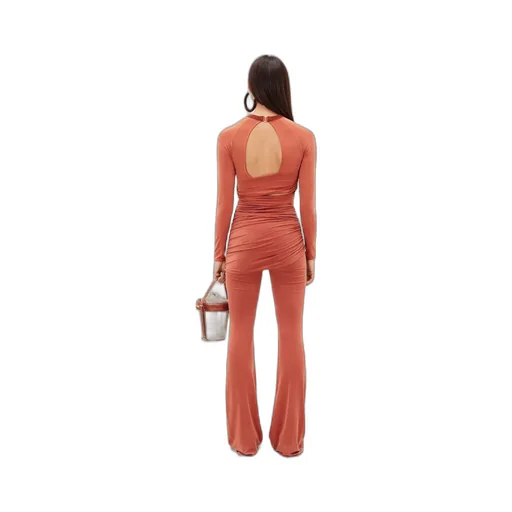 Knotted Cut-Out Cropped Top