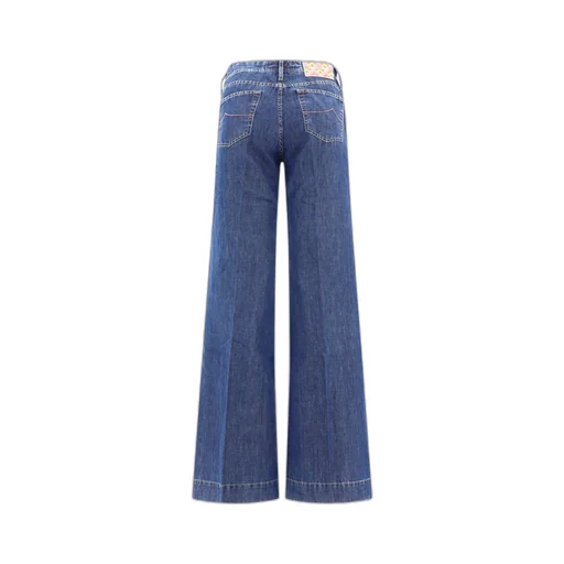 Logo-Patch Wide-Leg Jeans