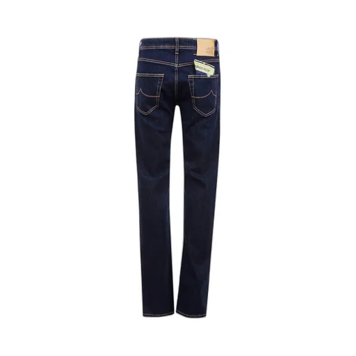 Button Zipper Denim Trousers