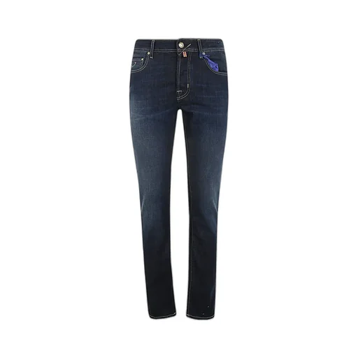 Bard Logo Embroidered Slim-Fit Jeans