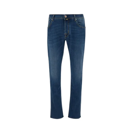Logo-Embroidered Slim-Cut Jeans