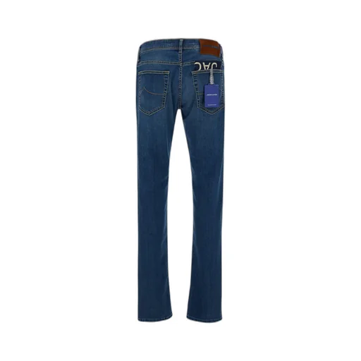 Logo-Embroidered Slim-Cut Jeans