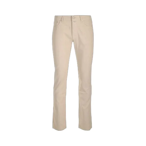 Barb Logo Patch Slim-Cut Trousers