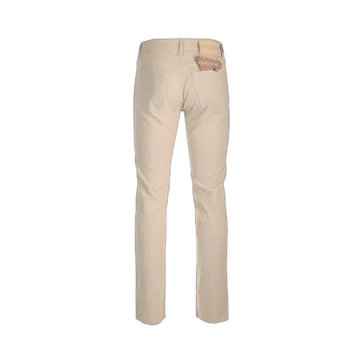 Barb Logo Patch Slim-Cut Trousers
