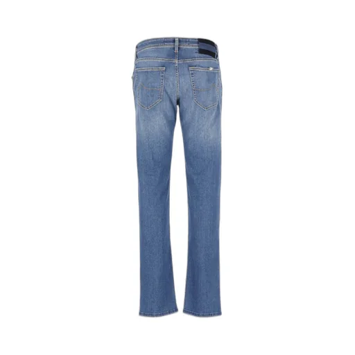 Nick Logo Patch Straight-Leg Jeans