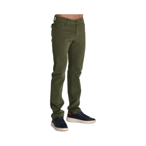 Logo-Patch Straight-Leg Jeans