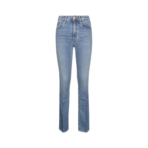 Logo Patch Bootcut Jeans