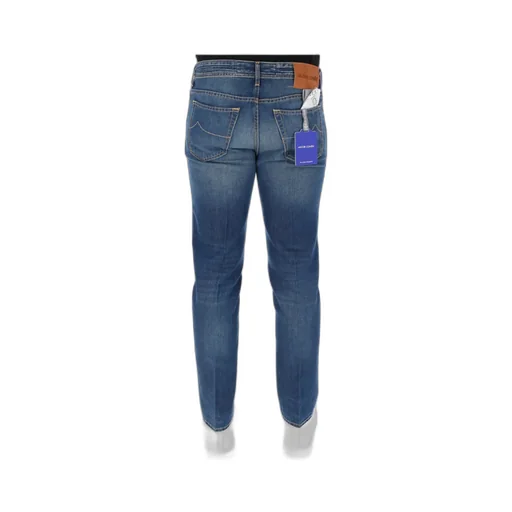 Logo-Patch Slim-Cut Jeans