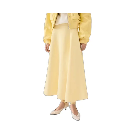 High Waist Flared Maxi Skirt
