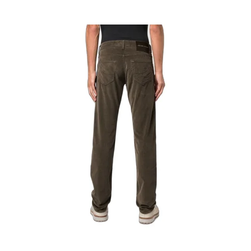 Logo Patch Low-Rise Corduroy Trousers