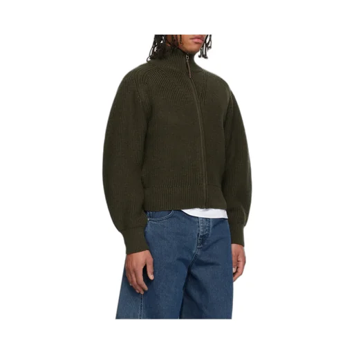 Zip-Up Knitted Cardigan