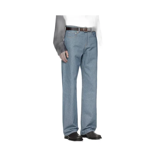 Logo Embroidered Straight-Leg Jeans