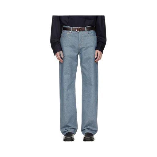 Logo Embroidered Straight-Leg Jeans
