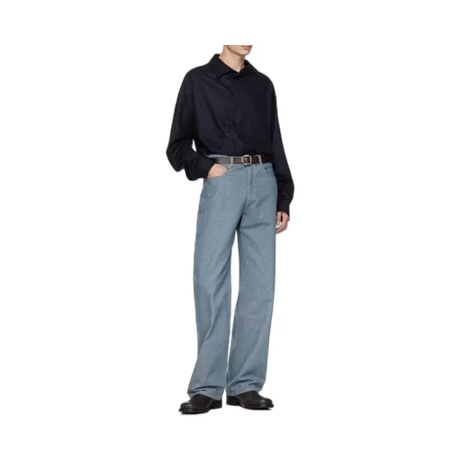 Logo Embroidered Straight-Leg Jeans