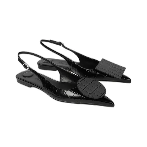 Duelo Leather Flat Pumps