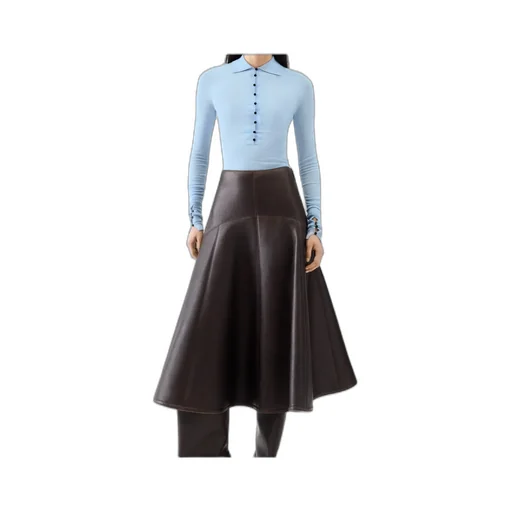 Collared Long-Sleeve Knit Top
