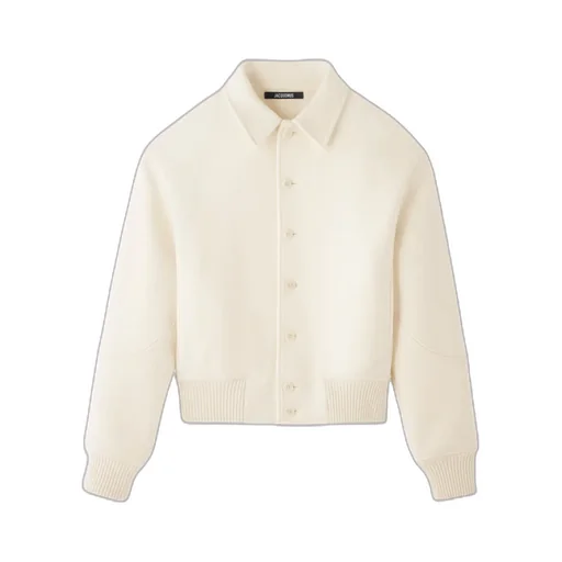 Felt Wool Bomber Jacket