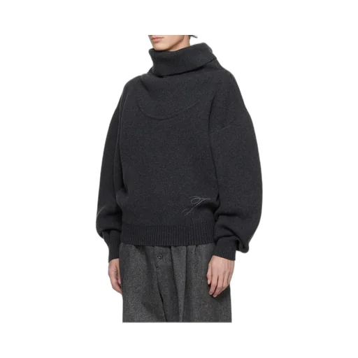 Logo-Embroidered Wool Sweater