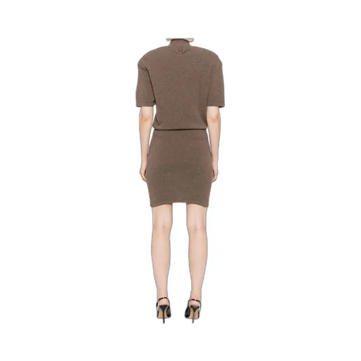 High Neck Knitted Dress