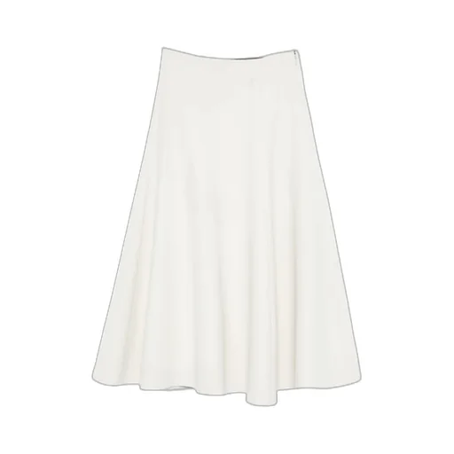 High Waist Flared Maxi Skirt