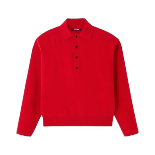 The Pallone Vareuse-Style Knit Polo Sweater