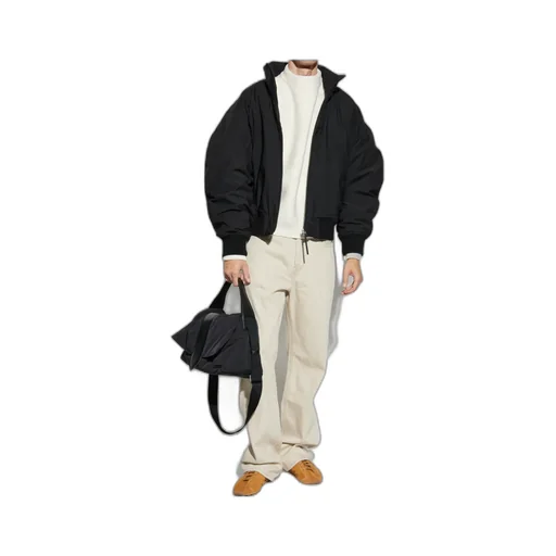 High-Neck Zipped Jacket