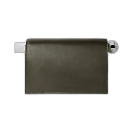 The Rond Carré Logo Plaque Clutch Bag