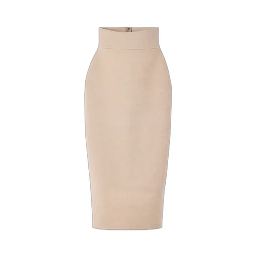 The Doppio Knit Midi-Length Skirt