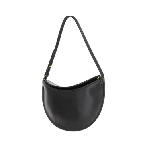 Logo Embossed Shoulder Bag