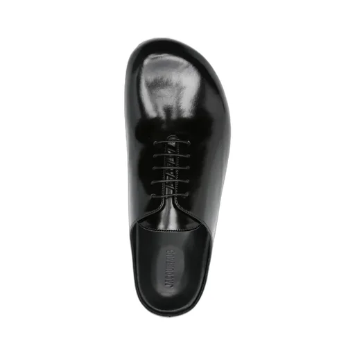 Slip-On Lace-Up Mules