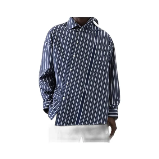 Asymmetrical Striped Shirt
