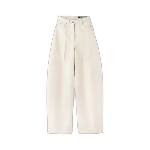 Le De-Nimes Ovalo High Waist Trousers