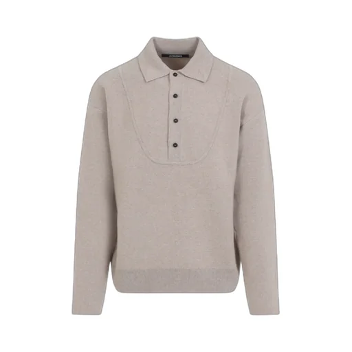 The Pallone Vareuse-Style Knit Polo Sweater